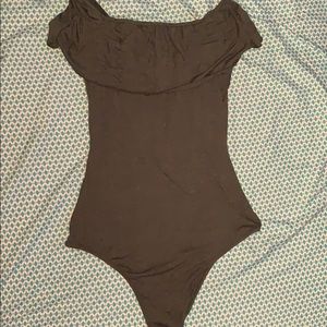 Dark green body suit